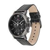Tommy Hilfiger Evan Black Dial Black Leather Strap Watch for Men - 1710395 Buy Now By Tommy Hilfiger