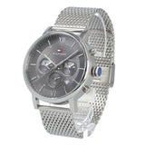 Tommy Hilfiger Evan Grey Dial Silver Mesh Bracelet Watch for Men - 1710396 Buy Now By Tommy Hilfiger