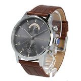 Tommy Hilfiger Kane Grey Dial Brown Leather Strap Watch for Men - 1710398 Buy Now By Tommy Hilfiger