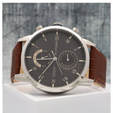Tommy Hilfiger Kane Grey Dial Brown Leather Strap Watch for Men - 1710398 Buy Now By Tommy Hilfiger