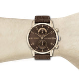 Tommy Hilfiger Kane Brown Dial Brown Leather Strap Watch for Men - 1710400 Buy Now By Tommy Hilfiger