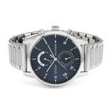 Tommy Hilfiger Kane Blue Dial Silver Steel Strap Watch for Men - 1710401 Buy Now By Tommy Hilfiger