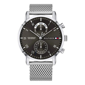Tommy Hilfiger Kane Black Dial Silver Mesh Bracelet Watch for Men - 1710402 Buy Now By Tommy Hilfiger