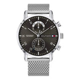 Tommy Hilfiger Kane Black Dial Silver Mesh Bracelet Watch for Men - 1710402 Buy Now By Tommy Hilfiger
