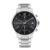 Tommy Hilfiger Daniel Black Dial Silver Steel Strap Watch for Men - 1710413 Buy Now By Tommy Hilfiger