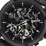 Tommy Hilfiger Henry Chronograph Black Dial Black Steel Strap Watch For Men - 1710478 Buy Now By Tommy Hilfiger