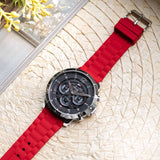 Tommy Hilfiger Luca Chronograph Grey Dial Red Silicone Strap Watch For Men - 1710490 Buy Now By Tommy Hilfiger