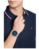 Tommy Hilfiger Luca Chronograph Blue Dial Silver Steel Strap Watch For Men - 1710492 Buy Now By Tommy Hilfiger