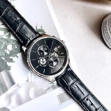 Tommy Hilfiger Weston Chronograph Black Dial Black Leather Strap Watch For Men - 1710502 Buy Now By Tommy Hilfiger