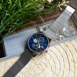 Tommy Hilfiger Weston Chronograph Blue Dial Silver Mesh Bracelet Watch For Men - 1710504 Buy Now By Tommy Hilfiger