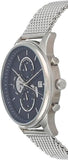 Tommy Hilfiger Weston Chronograph Blue Dial Silver Mesh Bracelet Watch For Men - 1710504 Buy Now By Tommy Hilfiger