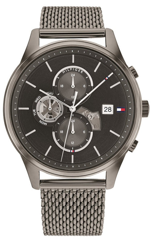 Tommy Hilfiger Weston Chronograph Grey Dial Grey Mesh Bracelet Watch For Men - 1710506 Buy Now By Tommy Hilfiger