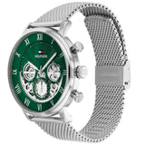 Tommy Hilfiger Legend Chronograph Green Dial Silver Mesh Bracelet Watch For Men - 1710567 Buy Now By Tommy Hilfiger