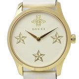 Gucci G Timeless White Dial White Leather Strap Watch For Women - YA1264096 Buy Now By Gucci