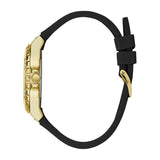 Guess Limelight Crystals Silver Dial Black Rubber Strap Watch For Women - GW0519L1 Buy Now By Guess
