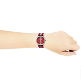 Gucci G Timeless Quartz Red Dial Two Tone NATO Strap Watch For Men - YA1264070 Buy Now By Gucci