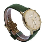 Emporio Armani Chronograph Champagne Dial Green Leather Strap Watch For Men - AR1722 Buy Now By Emporio Armani