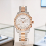 Salvatore Ferragamo 1927 Chrono Silver Dial Two Tone Steel Strap Watch for Men - SFKZ00623 Buy Now By Salvatore Ferragamo