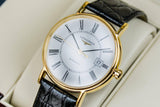 Longines Presence 25.5mm Automatic White Dial Black Leather Strap Watch for Women - L4.921.2.11.2 Buy Now By Longines