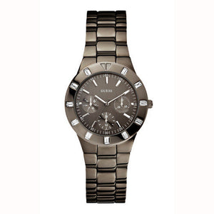 Guess XS Multifunction Quartz Brown Dial Brown Steel Strap Watch For Women - W0027L1 Buy Now By Guess