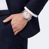 Cartier Ballon Bleu De Cartier Silver Dial Silver Steel Strap Watch for Men - WSBB0049 Buy Now By Cartier
