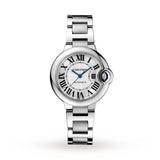 Cartier Ballon Bleu De Cartier Silver Dial Silver Steel Strap Watch for Women - WSBB0044 Buy Now By Cartier