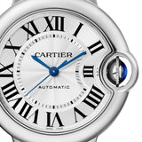 Cartier Ballon Bleu De Cartier Silver Dial Black Leather Strap Watch for Women - WSBB0030 Buy Now By Cartier