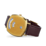 Gucci Grip Quartz Yellow Gold Dial Maroon Leather Strap Watch For Women - YA157405 Buy Now By Gucci