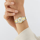 Gucci G Timeless Quartz Mother of Pearl Dial Two Tone Steel Strap Watch For Women - YA1265012 Buy Now By Gucci