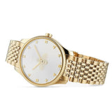 Gucci G Timeless Quartz Silver Dial Gold Steel Strap Watch For Women - YA1264155 Buy Now By Gucci