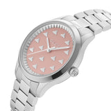 Gucci G Timeless Quartz Pink Dial Silver Steel Strap Watch for Women - YA1265033 Buy Now By Gucci