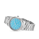 Gucci G Timeless Quartz Turquoise Dial Silver Steel Strap Unisex Watch - YA1265044 Buy Now By Gucci