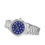 Gucci G Timeless Quartz Blue Dial Silver Steel Strap Watch for Women - YA1265043 Buy Now By Gucci