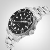 Gucci Dive Automatic Black Dial Silver Steel Strap Watch for Men - YA136353 Buy Now By Gucci