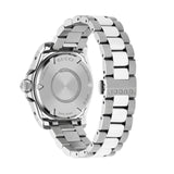Gucci Dive Automatic 18K Gold Silver Dial Silver Steel Strap Watch for Men - YA136357 Buy Now By Gucci