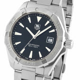 Tag Heuer Aquaracer Quartz Black Dial Silver Steel Strap Watch for Men - WAY1110.BA0928 Buy Now By Tag Heuer