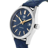 Tag Heuer Carrera Quartz Blue Dial Blue Calfskin Leather Strap Watch for Women - WAR1112.FC6391 Buy Now By Tag Heuer