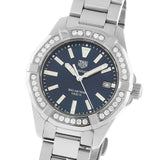 Tag Heuer Aquaracer Quartz Diamonds Black Dial Silver Steel Strap Watch for Women - WAY131P.BA0748 Buy Now By Tag Heuer