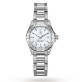 Tag Heuer Aquaracer Mother of Pearl Dial Silver Steel Strap Watch for Women - WBD131A.BA0748 Buy Now By Tag Heuer