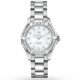 Tag Heuer Aquaracer Diamonds Mother of Pearl White Dial Silver Steel Strap Watch for Women - WBD131C.BA0748 Buy Now By Tag Heuer