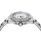 Tag Heuer Aquaracer Diamonds Mother of Pearl White Dial Silver Steel Strap Watch for Women - WBD1413.BA0741 Buy Now By Tag Heuer