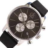 Calvin Klein City Chronograph Black Dial Black Leather Strap Watch for Men - K2G271CX Buy Now By Calvin Klein