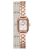 Emporio Armani Giola White Mother of Pearl Dial Rose Gold Steel Strap Watch For Women - AR11147 Buy Now By Emporio Armani