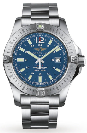 Breitling Colt Automatic 44mm Blue Dial Silver Steel Strap Mens Watch - A1738811/C906/173A Buy Now By Breitling