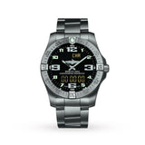 Breitling Aerospace Evo Black Dial Silver Steel Strap Watch for Men - E79363101B1E1 Buy Now By Breitling