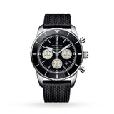 Breitling Superocean Heritage B01 Chronograph 44 Black Dial Black Mesh Bracelet Watch for Men - AB0162121B1S1 Buy Now By Breitling