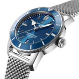 Breitling Superocean Heritage B20 Automatic 44 Blue Dial Silver Mesh Bracelet Watch for Men - AB2030161C1A1 Buy Now By Breitling