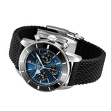 Breitling Superocean Heritage B01 Chronograph 44 Blue Dial Black Mesh Bracelet Watch for Men - AB0162121C1S1 Buy Now By Breitling
