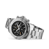 Breitling Avenger Chronograph 45mm Black Dial Silver Steel Strap Watch for Men - A13317101B1A1 Buy Now By Breitling