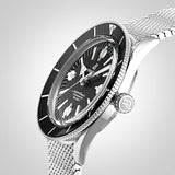 Breitling Superocean Heritage '57 Black Dial Silver Mesh Bracelet Watch for Men - A10370121B1A1 Buy Now By Breitling